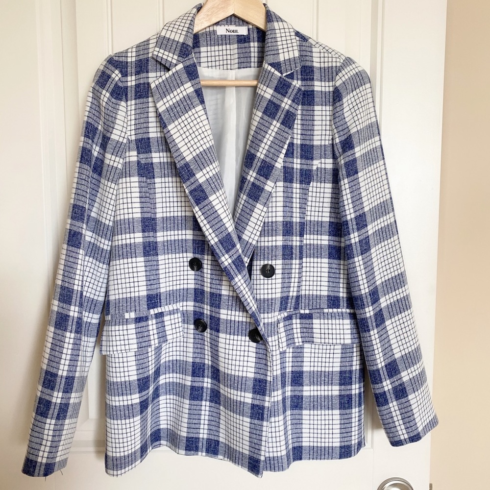Oak & Fort - Noul collection plaid blazer